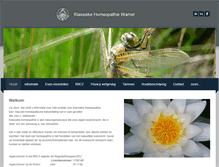 Tablet Screenshot of homeopathie-wamel.nl